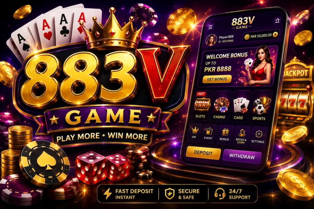 883V Game APK download screen Pakistan